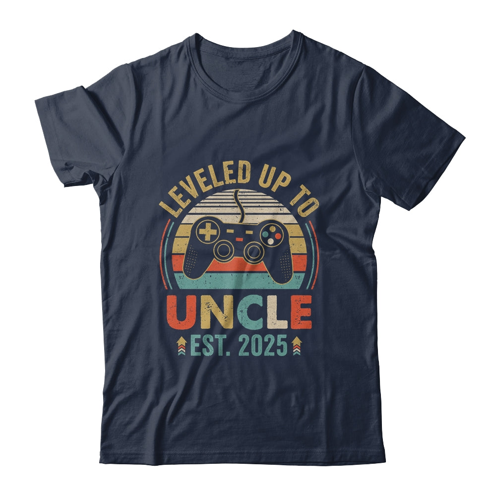 Leveled Up To Uncle 2025 Video Game Promoted To Uncle Shirt & Hoodie | teecentury