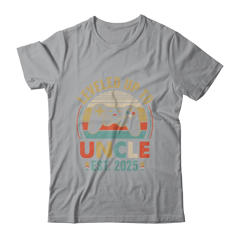 Leveled Up To Uncle 2025 Video Game Promoted To Uncle Shirt & Hoodie | teecentury