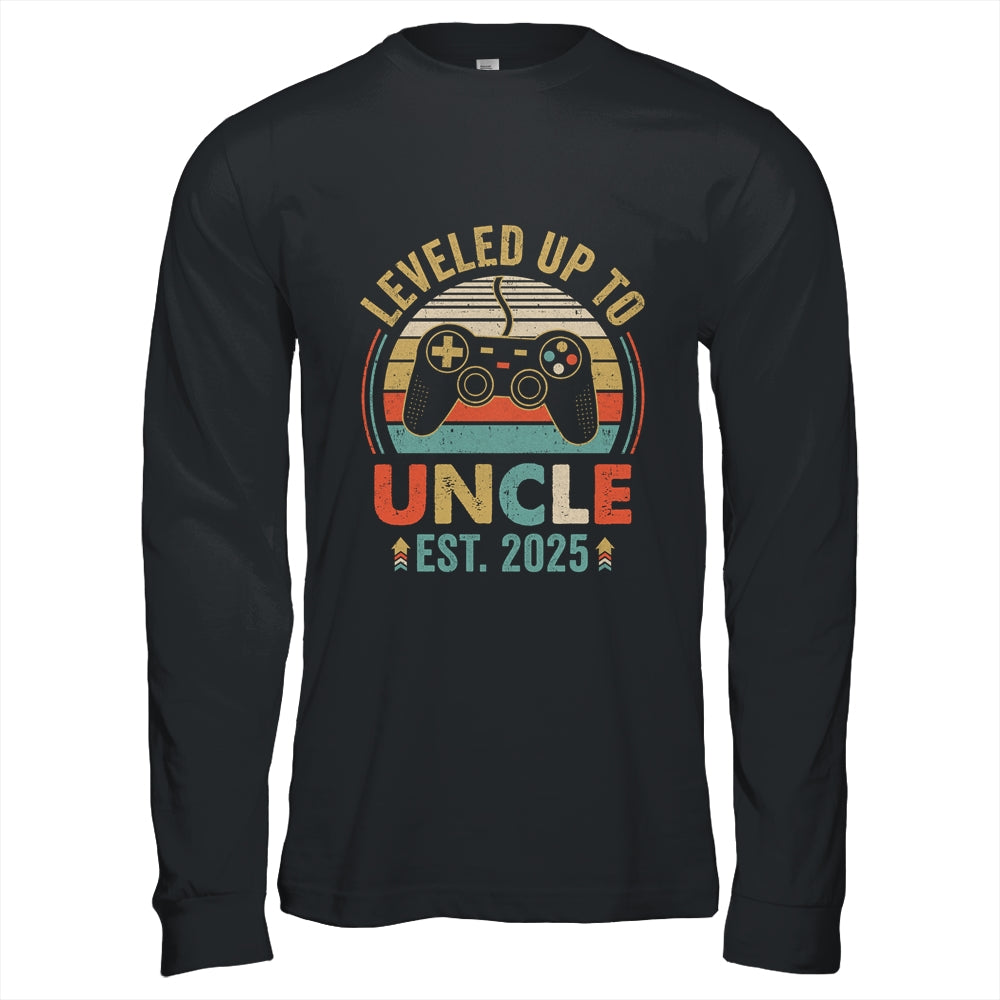 Leveled Up To Uncle 2025 Video Game Promoted To Uncle Shirt & Hoodie | teecentury