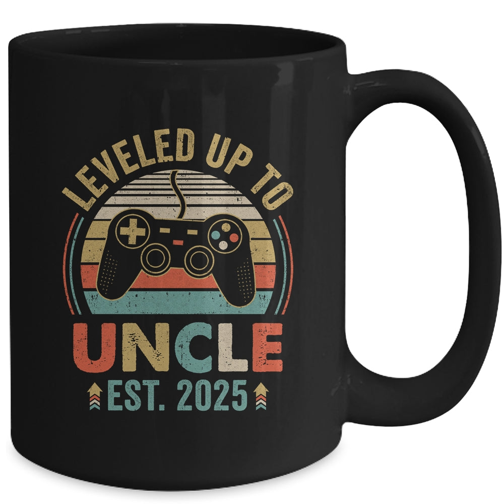 Leveled Up To Uncle 2025 Video Game Promoted To Uncle Mug | teecentury