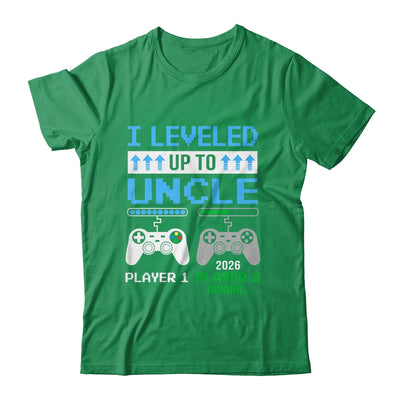 Leveled Up To Uncle 2026 Funny Video Game Soon To Be Uncle Shirt & Hoodie | teecentury