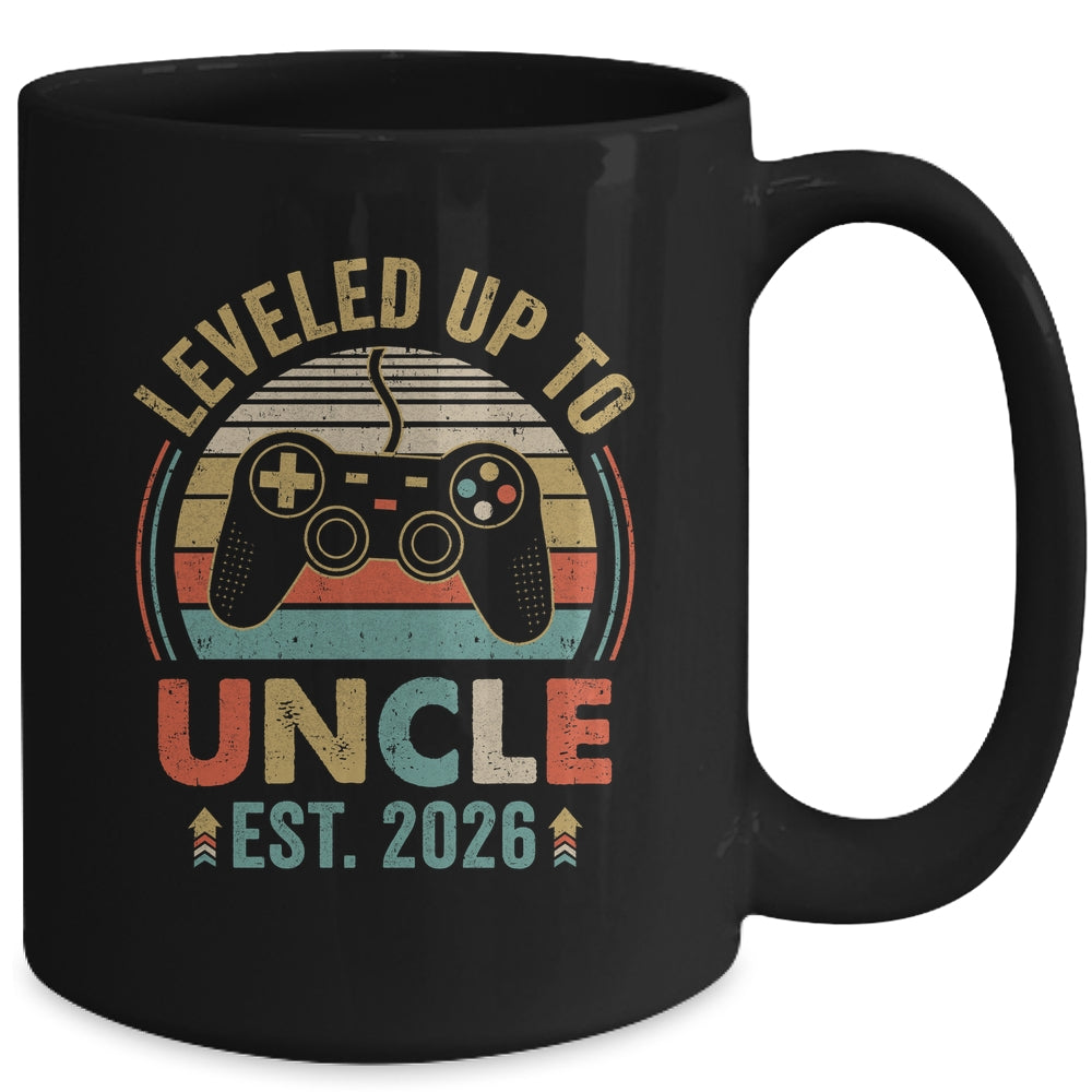 Leveled Up To Uncle 2026 Video Game Promoted To Uncle Mug | teecentury