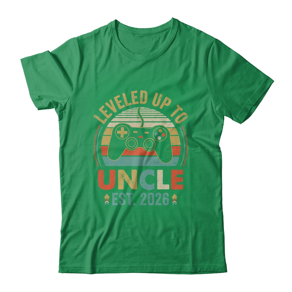 Leveled Up To Uncle 2026 Video Game Promoted To Uncle Shirt & Hoodie | teecentury