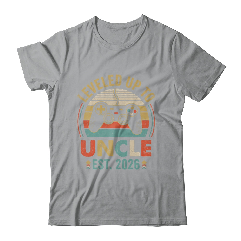 Leveled Up To Uncle 2026 Video Game Promoted To Uncle Shirt & Hoodie | teecentury