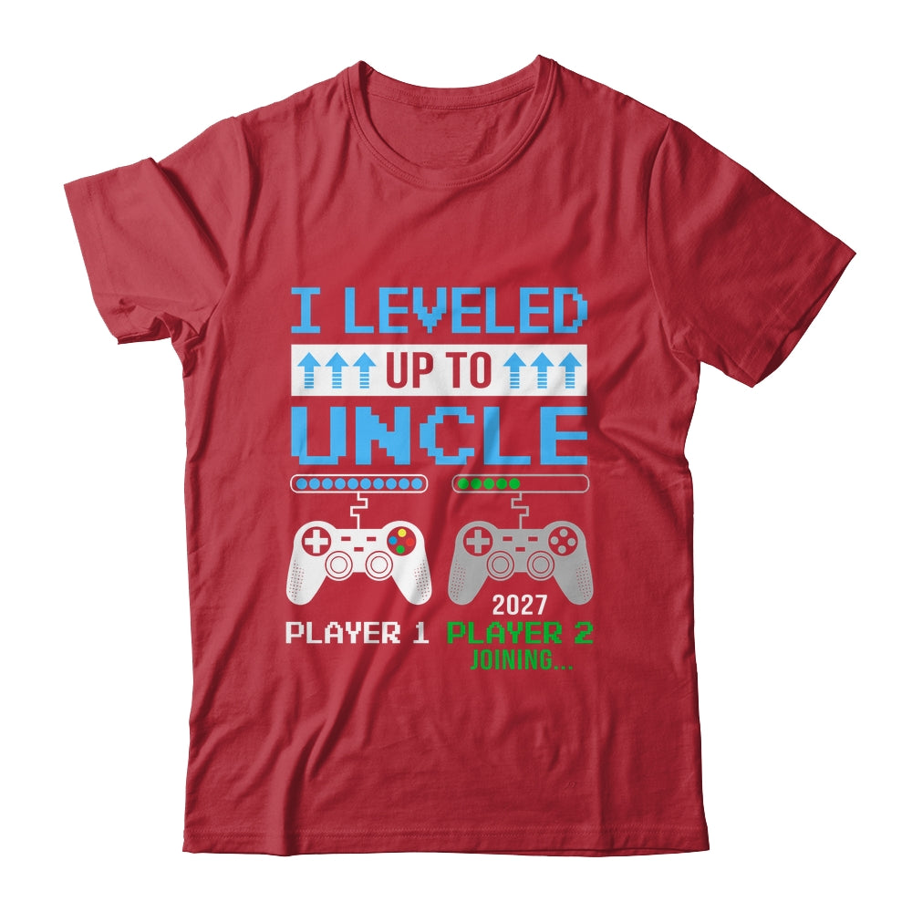 Leveled Up To Uncle 2027 Funny Video Game Soon To Be Uncle Shirt & Hoodie | teecentury