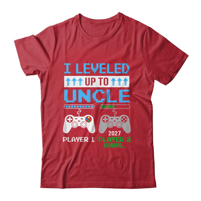 Leveled Up To Uncle 2027 Funny Video Game Soon To Be Uncle Shirt & Hoodie | teecentury