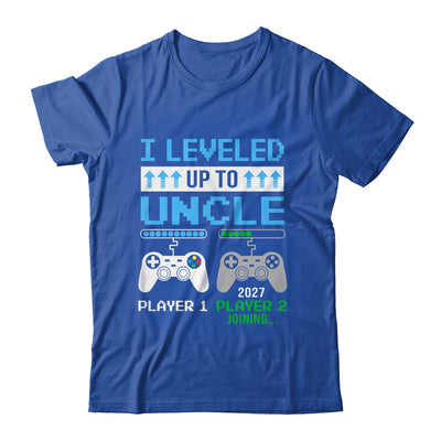 Leveled Up To Uncle 2027 Funny Video Game Soon To Be Uncle Shirt & Hoodie | teecentury