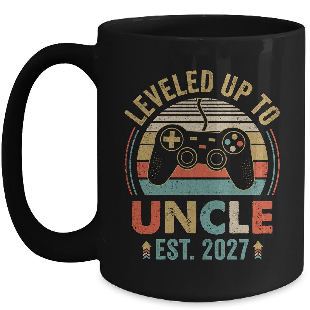 Leveled Up To Uncle 2027 Video Game Promoted To Uncle Mug | teecentury