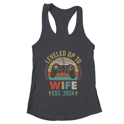 Leveled Up To Wife 2024 Video Game Funny Married Gamer Shirt & Tank Top | teecentury