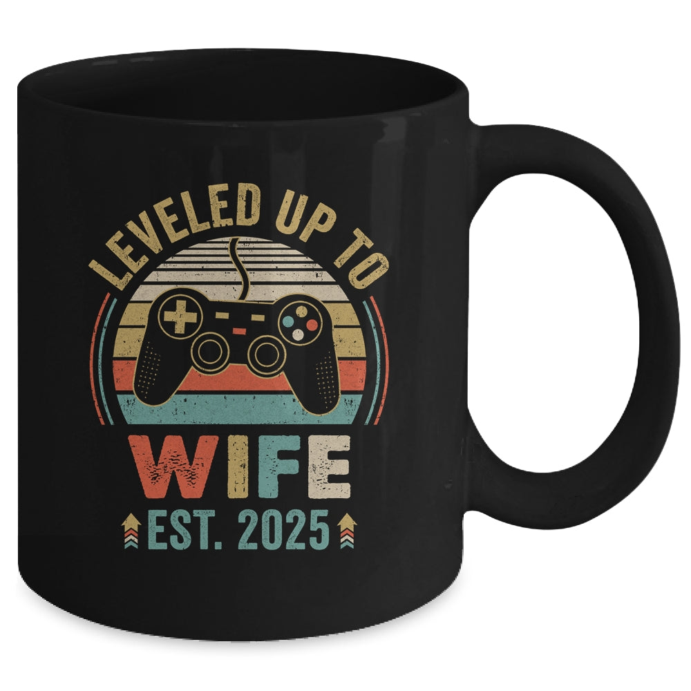 Leveled Up To Wife 2025 Video Game Funny Married Gamer Mug | teecentury
