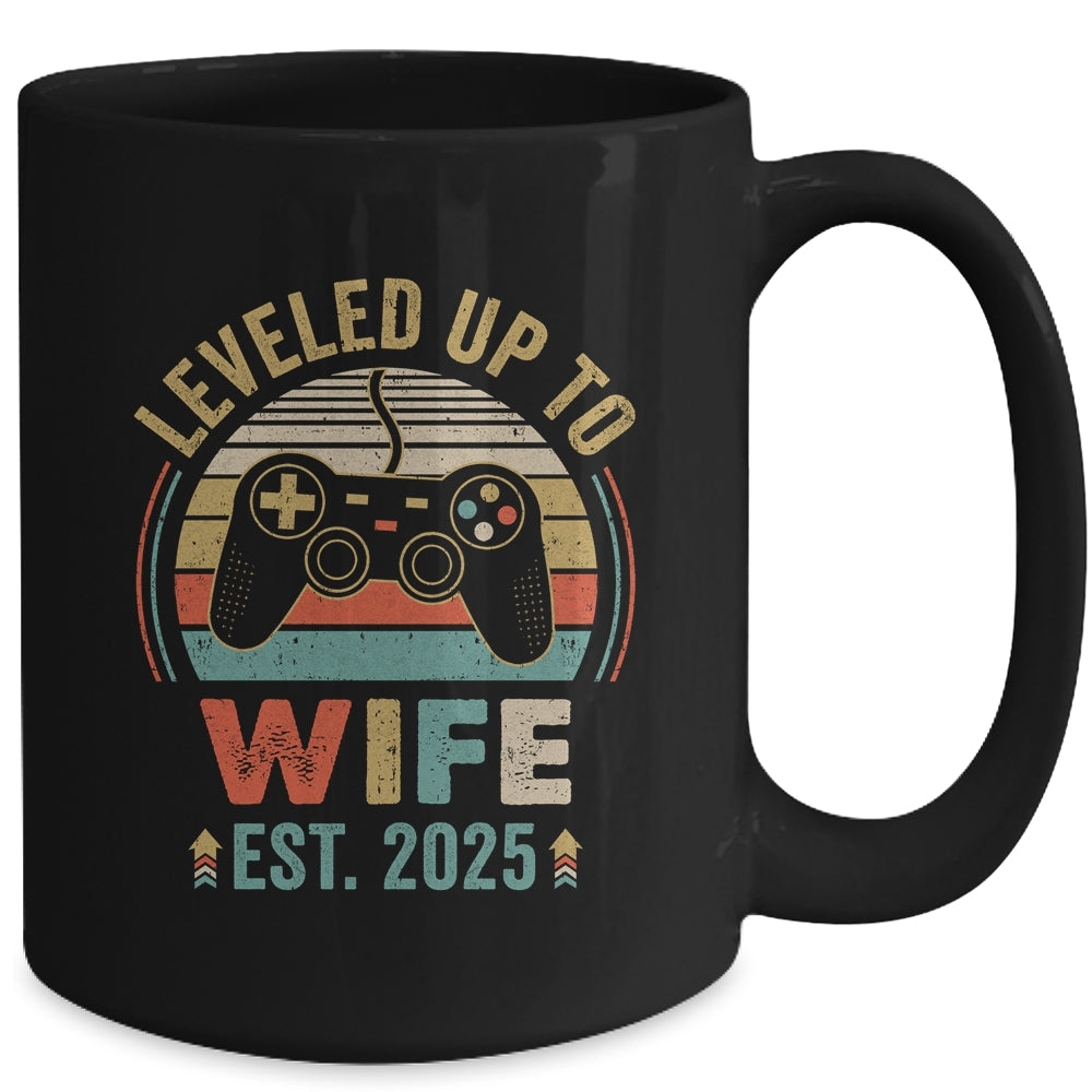 Leveled Up To Wife 2025 Video Game Funny Married Gamer Mug | teecentury