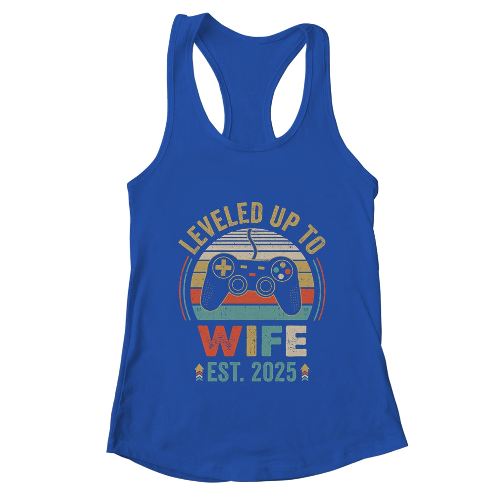 Leveled Up To Wife 2025 Video Game Funny Married Gamer Shirt & Tank Top | teecentury