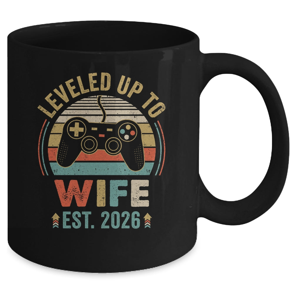 Leveled Up To Wife 2026 Video Game Funny Married Gamer Mug | teecentury