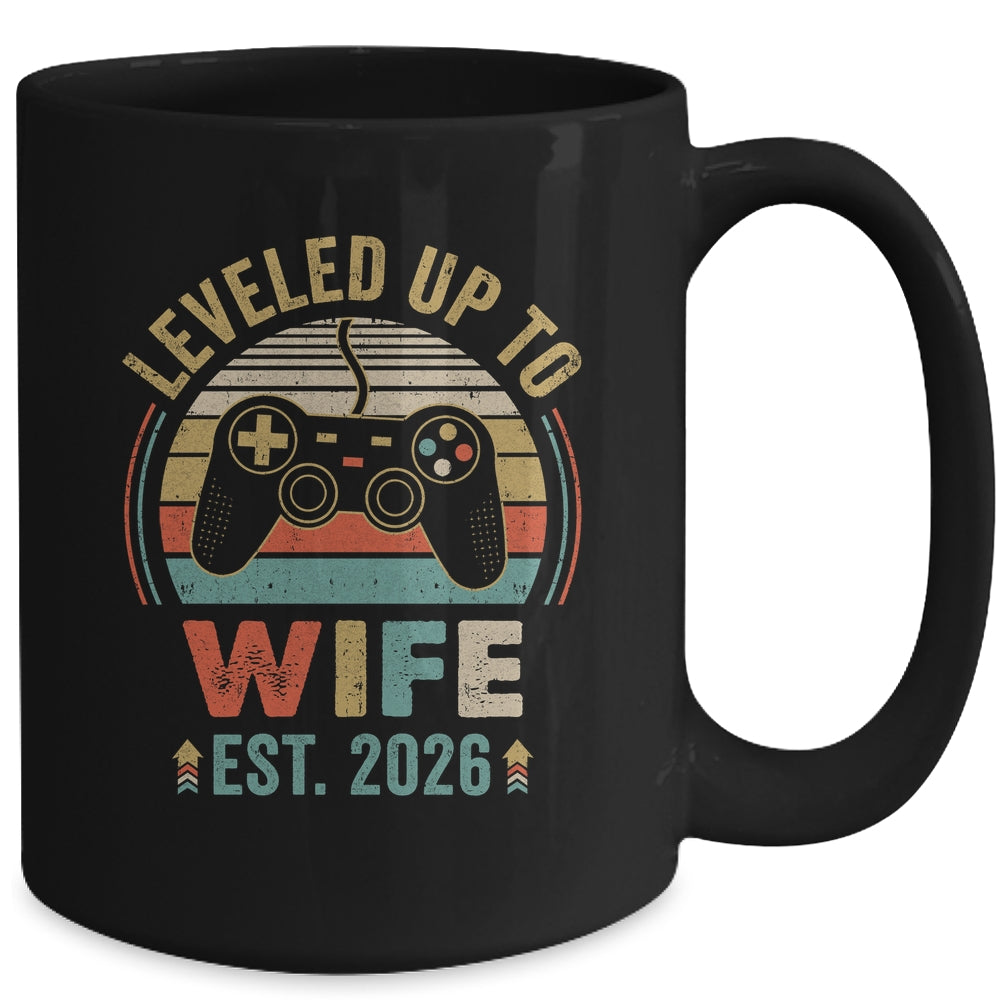 Leveled Up To Wife 2026 Video Game Funny Married Gamer Mug | teecentury