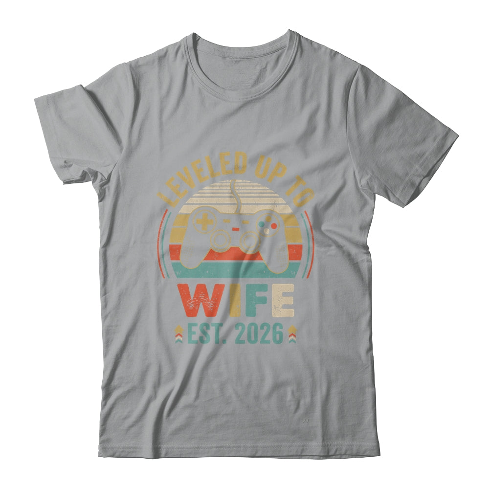 Leveled Up To Wife 2026 Video Game Funny Married Gamer Shirt & Hoodie | teecentury