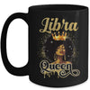 Libra Queen Birthday Afro Girls Black Zodiac Birthday Mug | teecentury