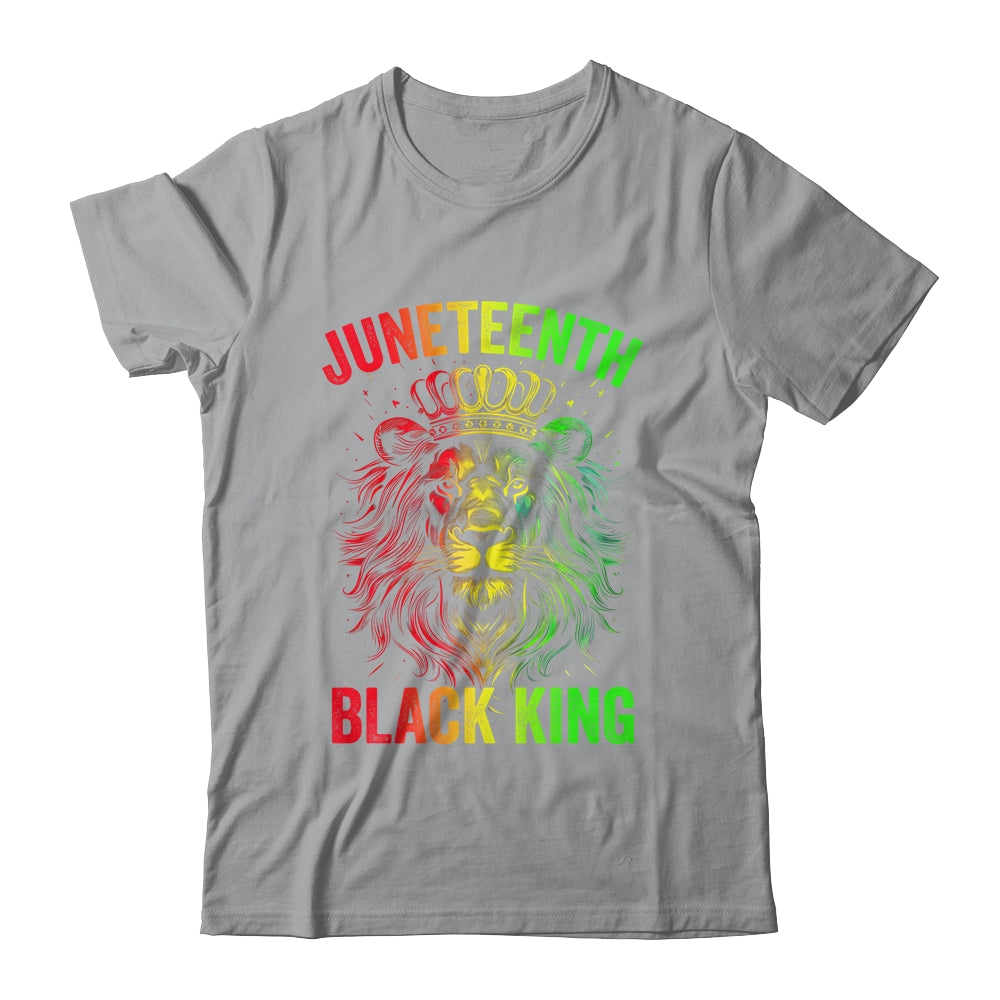 Lion Juneteenth Black King Melanin Father Dad Men Son Boys Shirt & Hoodie | teecentury