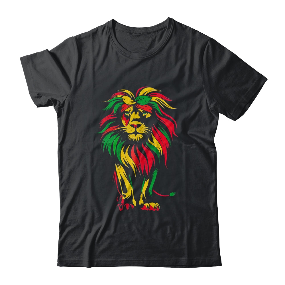 Lion Juneteenth Cool Black History African American Flag Shirt & Hoodie | teecentury
