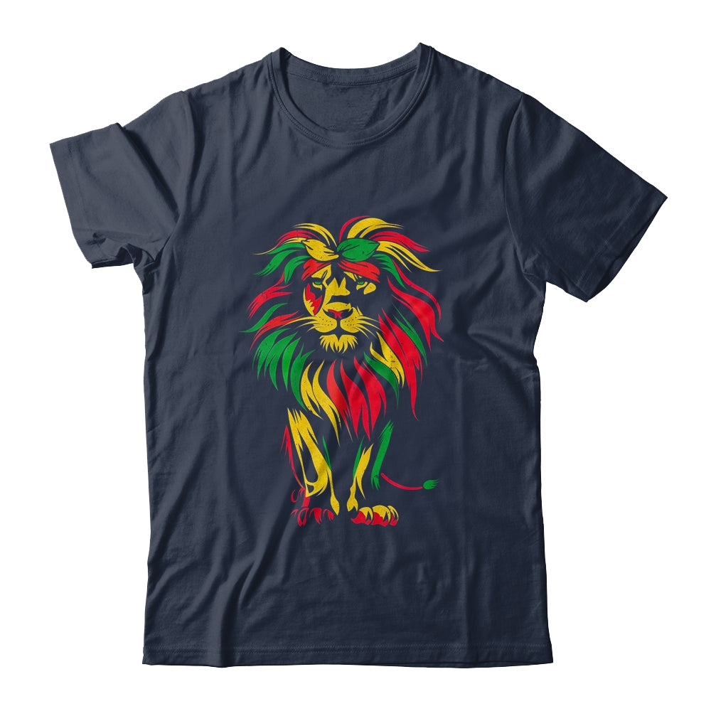 Lion Juneteenth Cool Black History African American Flag Shirt & Hoodie | teecentury