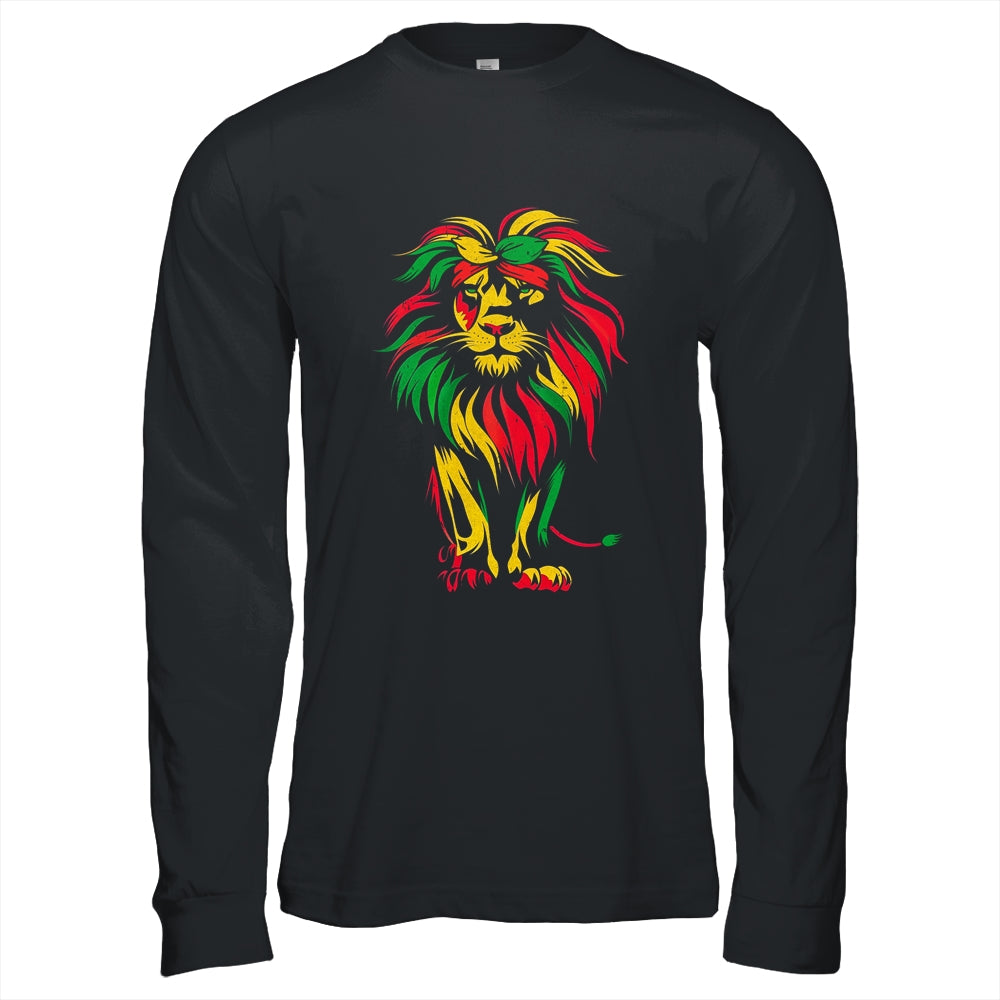 Lion Juneteenth Cool Black History African American Flag Shirt & Hoodie | teecentury