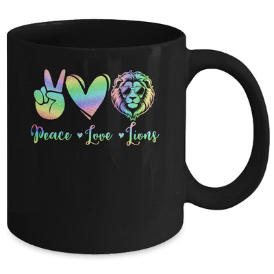 Lion Lover Back To School Peace Love Lions Women Kids Girls Mug | teecentury