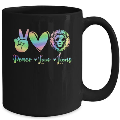 Lion Lover Back To School Peace Love Lions Women Kids Girls Mug | teecentury