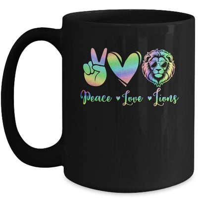Lion Lover Back To School Peace Love Lions Women Kids Girls Mug | teecentury