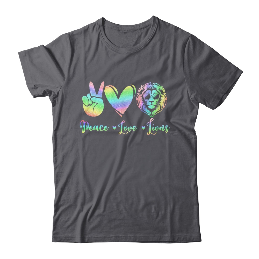 Lion Lover Back To School Peace Love Lions Women Kids Girls Shirt & Tank Top | teecentury
