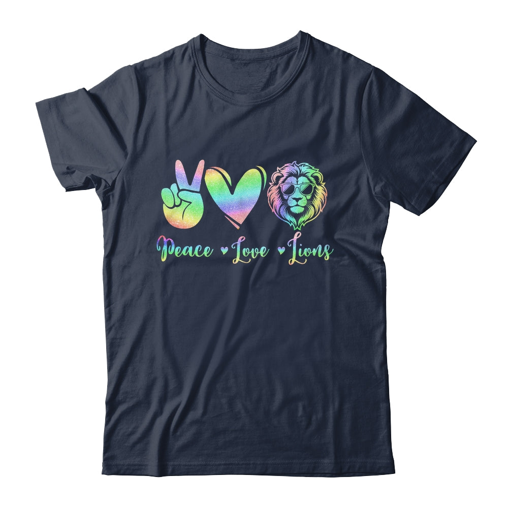 Lion Lover Back To School Peace Love Lions Women Kids Girls Shirt & Tank Top | teecentury