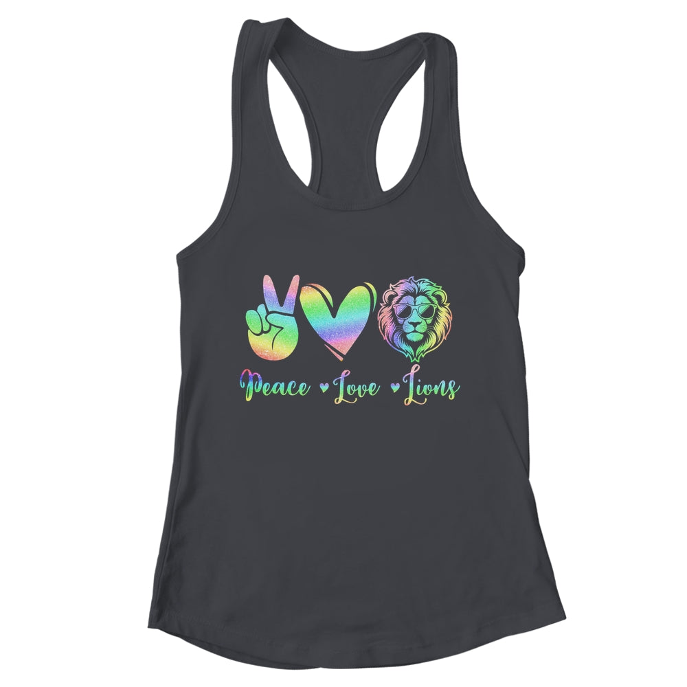 Lion Lover Back To School Peace Love Lions Women Kids Girls Shirt & Tank Top | teecentury