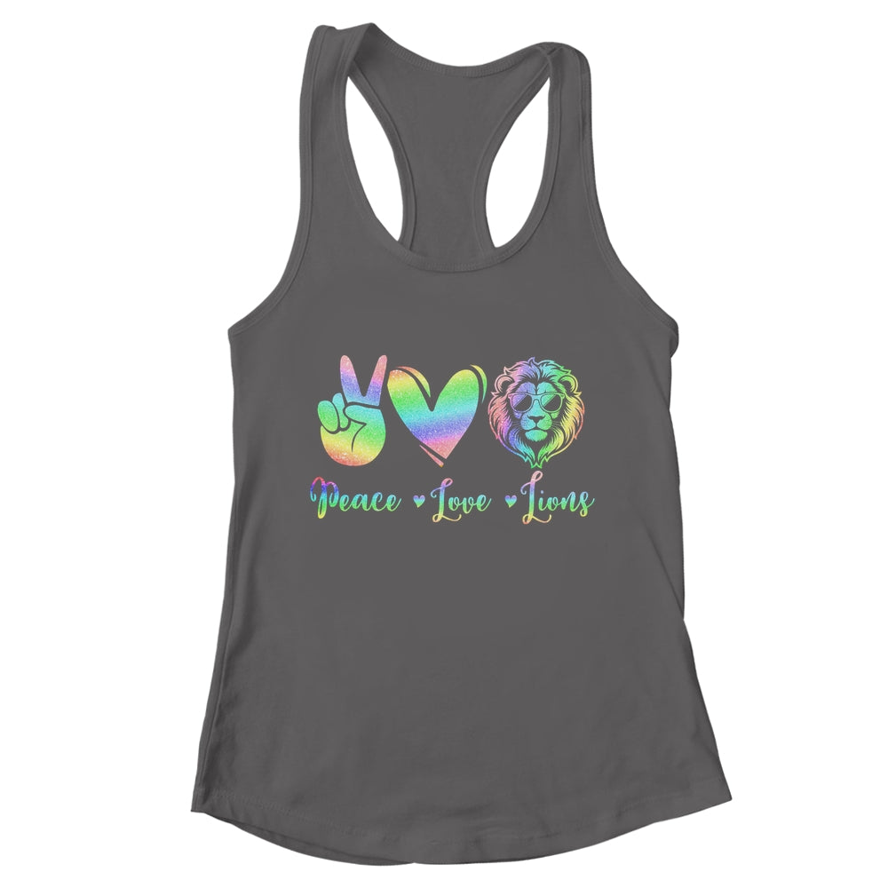 Lion Lover Back To School Peace Love Lions Women Kids Girls Shirt & Tank Top | teecentury