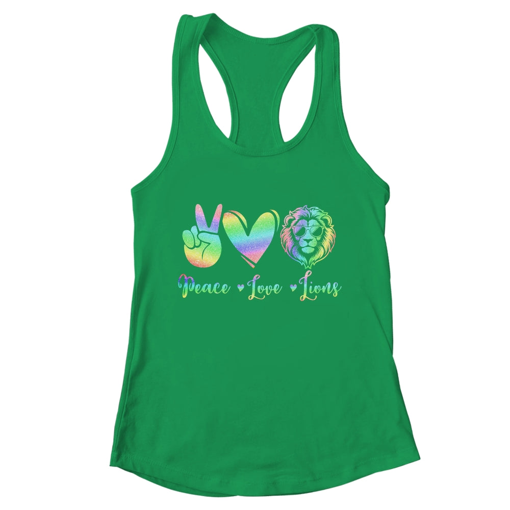 Lion Lover Back To School Peace Love Lions Women Kids Girls Shirt & Tank Top | teecentury