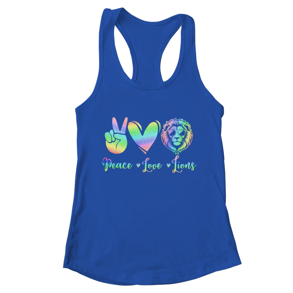 Lion Lover Back To School Peace Love Lions Women Kids Girls Shirt & Tank Top | teecentury