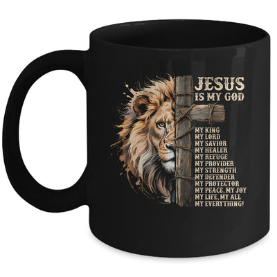 Lion Of Judah Faith In Christ Inspirational Christian Bible Mug | teecentury