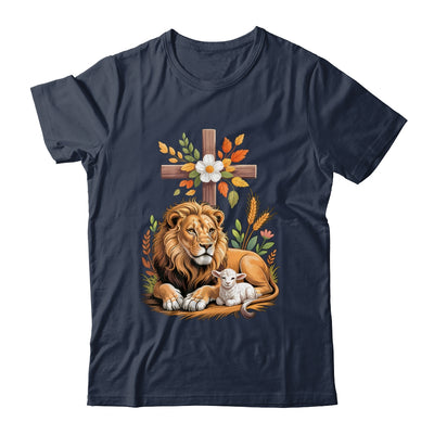Lion Of Judah Lamb Of God Christian Cross Faith Women Men Shirt & Hoodie | teecentury