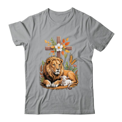 Lion Of Judah Lamb Of God Christian Cross Faith Women Men Shirt & Hoodie | teecentury
