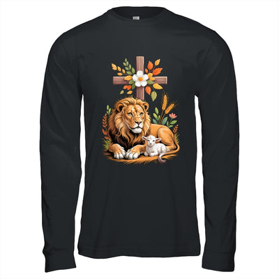 Lion Of Judah Lamb Of God Christian Cross Faith Women Men Shirt & Hoodie | teecentury