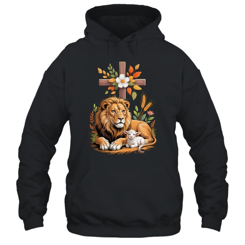 Lion Of Judah Lamb Of God Christian Cross Faith Women Men Shirt & Hoodie | teecentury