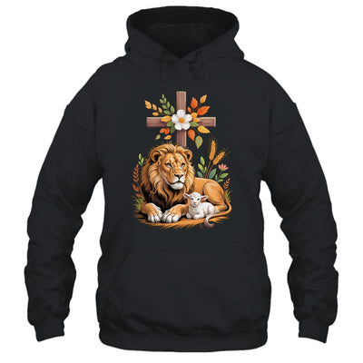 Lion Of Judah Lamb Of God Christian Cross Faith Women Men Shirt & Hoodie | teecentury