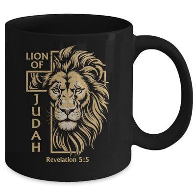 Lion Of Judah Revelation 5:5 Christian Men Faith Graphic Mug | teecentury