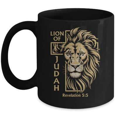 Lion Of Judah Revelation 5:5 Christian Men Faith Graphic Mug | teecentury