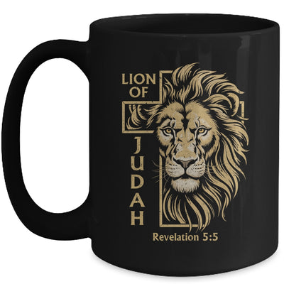Lion Of Judah Revelation 5:5 Christian Men Faith Graphic Mug | teecentury
