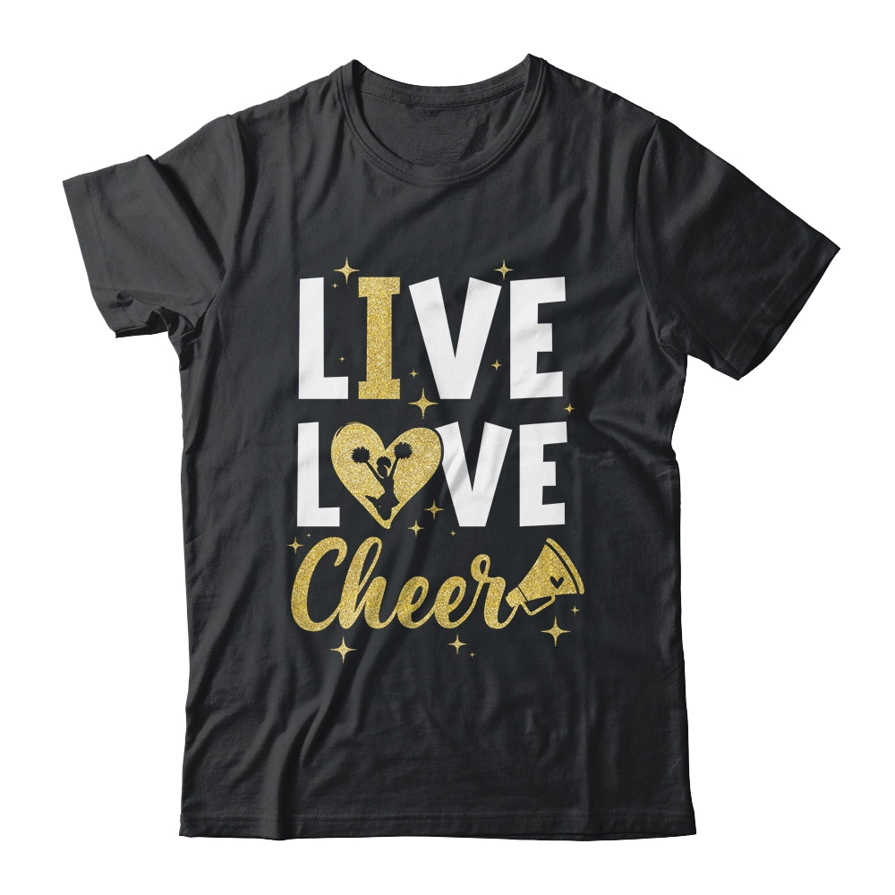 Live Love Cheer Girl Cheerleading Cheerleader Women Girls Shirt & Tank Top | teecentury