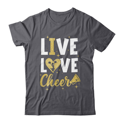 Live Love Cheer Girl Cheerleading Cheerleader Women Girls Shirt & Tank Top | teecentury