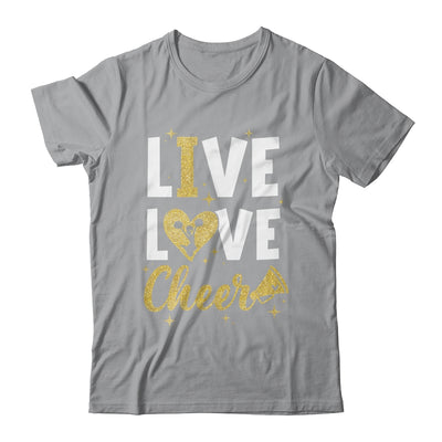 Live Love Cheer Girl Cheerleading Cheerleader Women Girls Shirt & Tank Top | teecentury