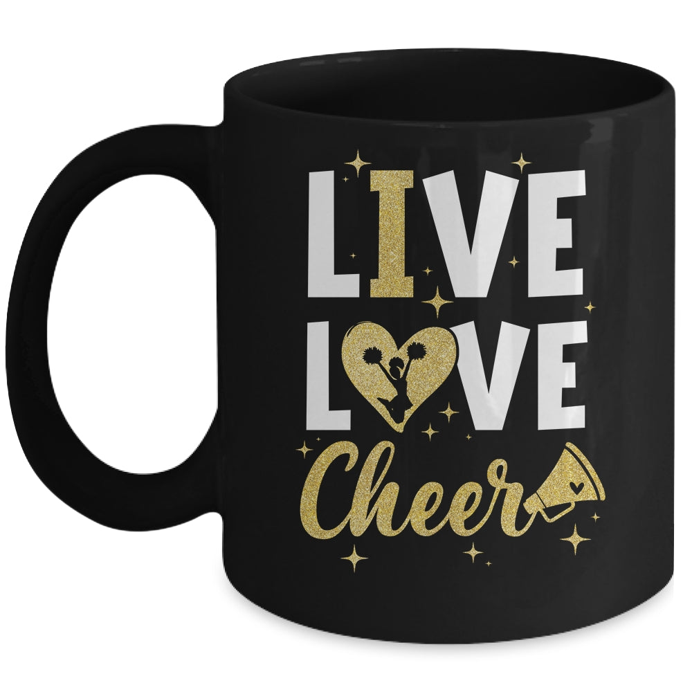 Live Love Cheer Girl Cheerleading Cheerleader Women Girls Mug | teecentury
