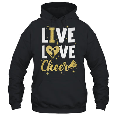 Live Love Cheer Girl Cheerleading Cheerleader Women Girls Shirt & Tank Top | teecentury