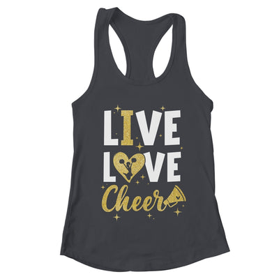 Live Love Cheer Girl Cheerleading Cheerleader Women Girls Shirt & Tank Top | teecentury