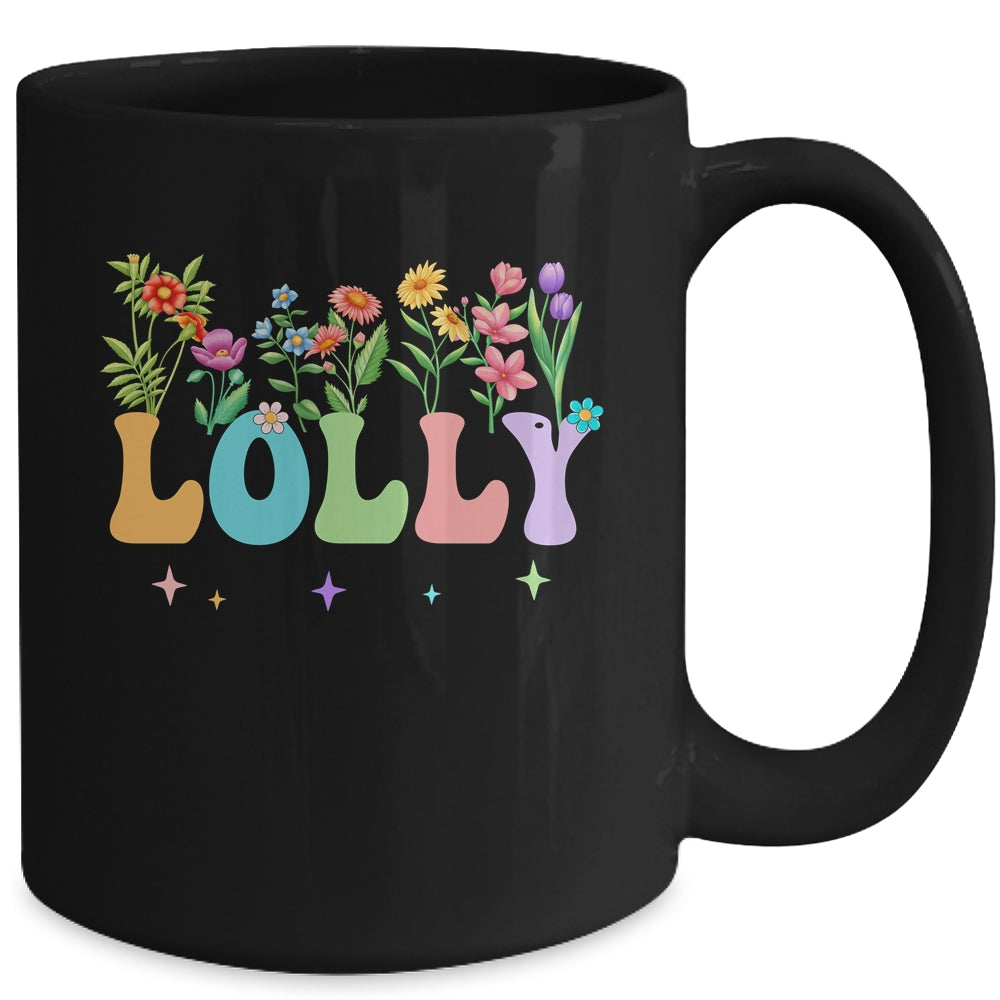 Lolly Women Wildflower Floral Design Lolly Mothers Day Mug | teecentury