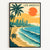 Los Angeles California Poster Vintage City Urban Landscape Art Print Poster Retro Decor Paintings Pictures For Living Room Bedroom Decoration Unframed | teecentury